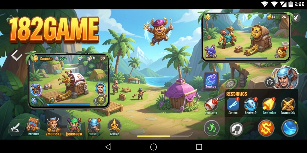 Gameplay seru 182GAME, cocok untuk sesi santai bersama teman.