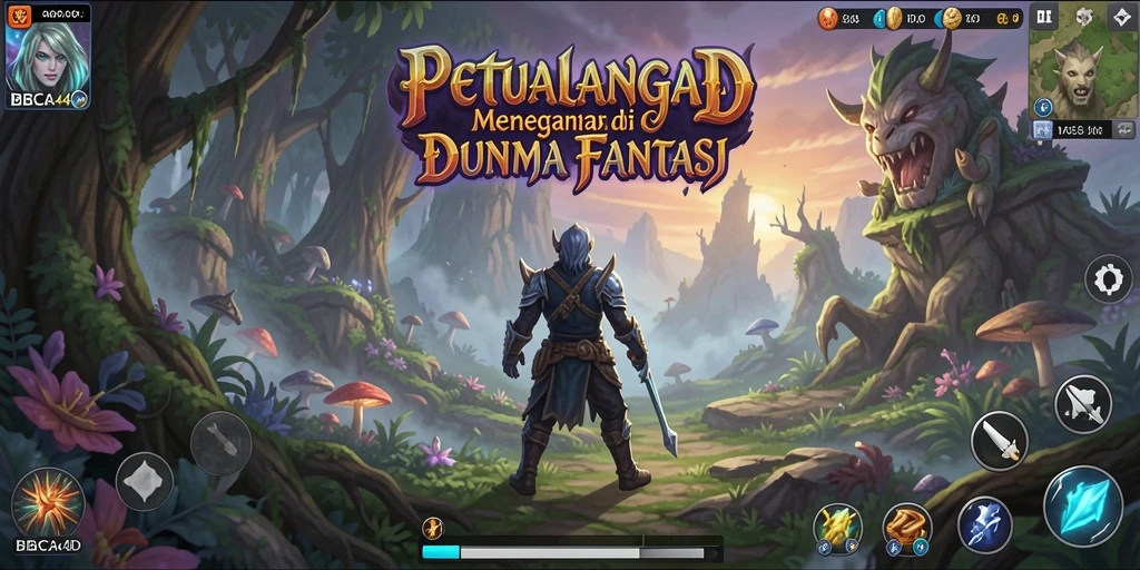 Screenshot menunjukkan gameplay seru dalam BBCA4D.