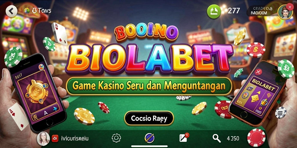 Tampilan screenshot <strong>BIOLABET</strong> yang menunjukkan berbagai permainan Kasino menarik.