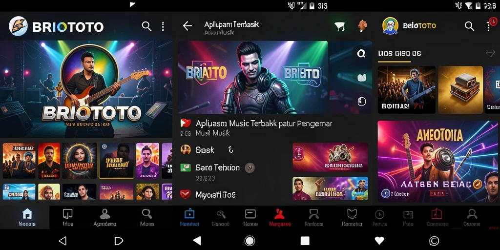 Screenshot BRIOTOTO menampilkan pengguna yang sedang bernyanyi dengan antusias.