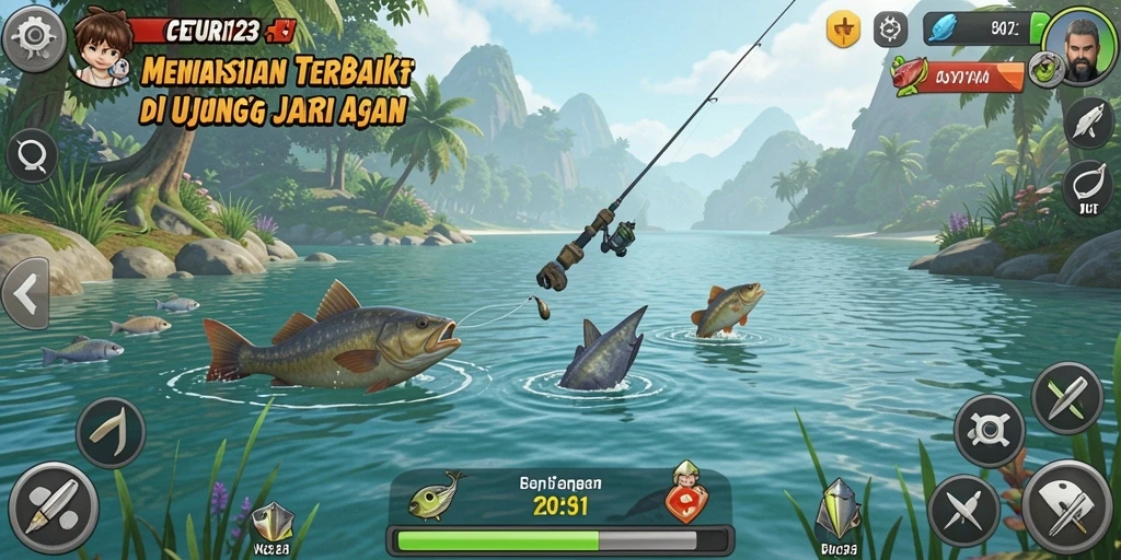 Pengalaman gameplay memancing yang mendebarkan di CERI123.