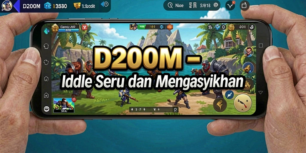 Tampilan gameplay D200M dengan elemen Idle yang menarik.