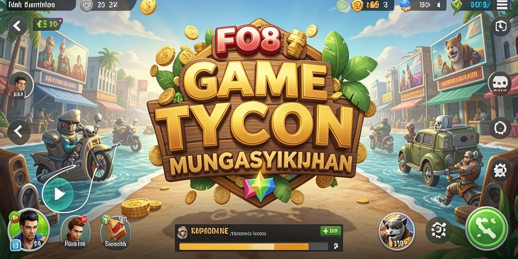 Tampilan screenshot utama FO8, menunjukkan gameplay Tycoon yang menegangkan.