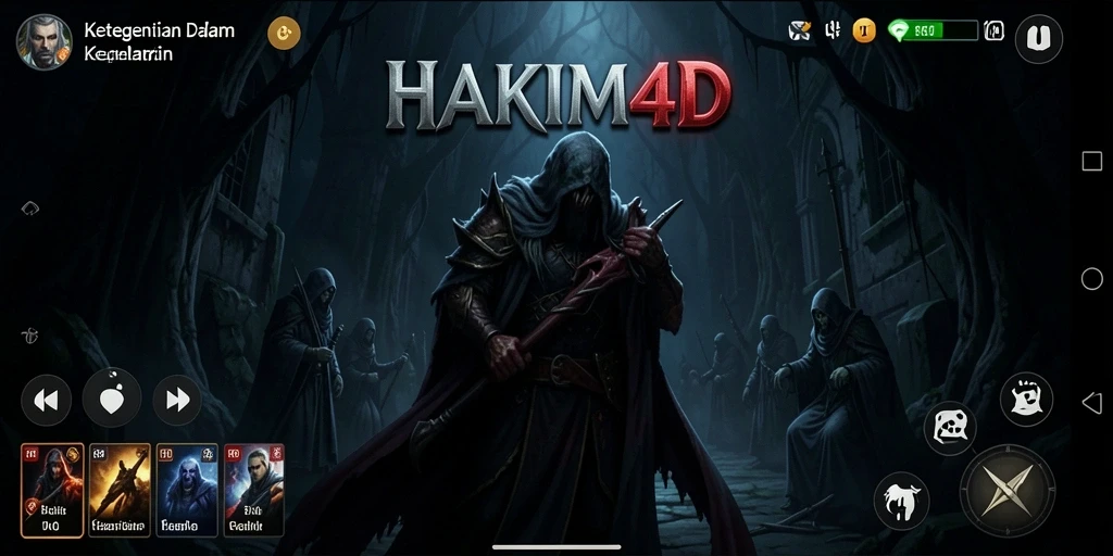 Tampilan menakutkan dari gameplay HAKIM4D yang mendebarkan