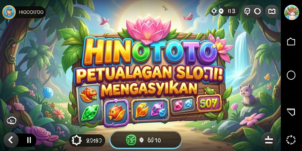 Screenshot HINOTOTO menampilkan gameplay Slot yang menarik.