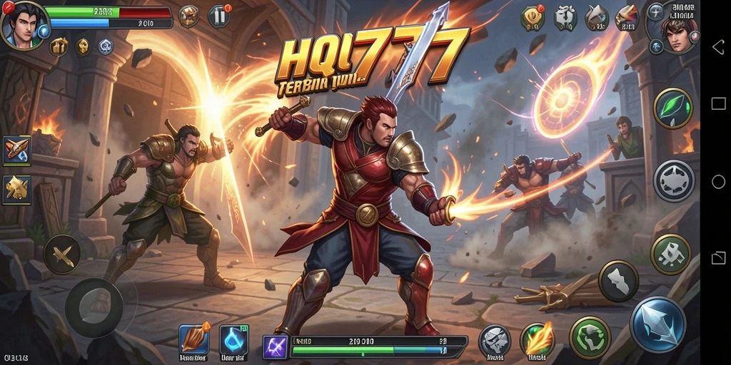 Tampilan permainan HQ777 yang seru dan mendebarkan dalam pertarungan Fighting.