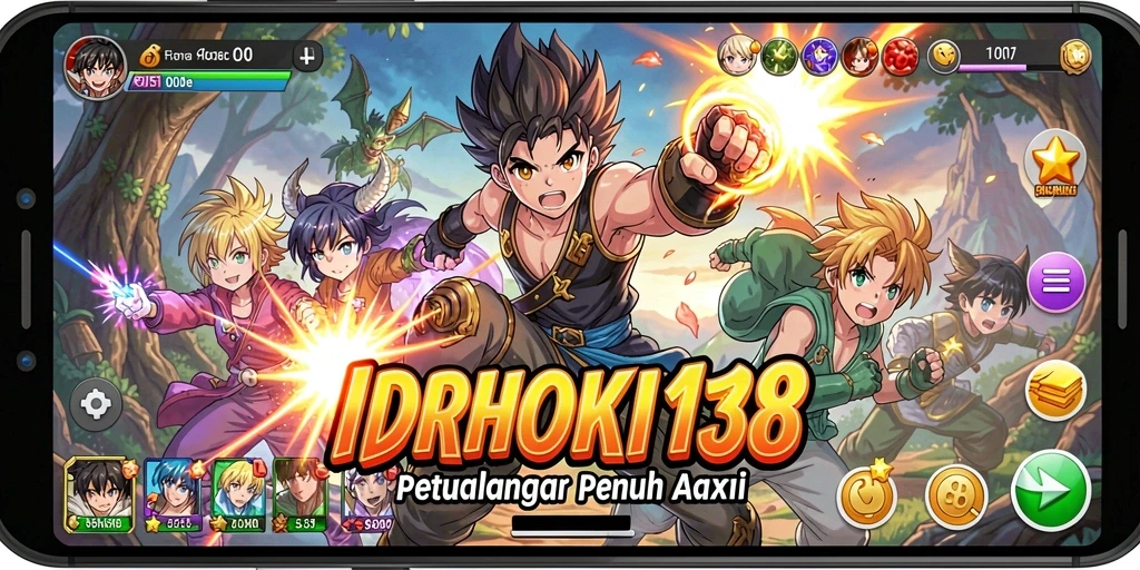 Tampilan utama gameplay IDRHOKI138 yang menawan dan dinamis.