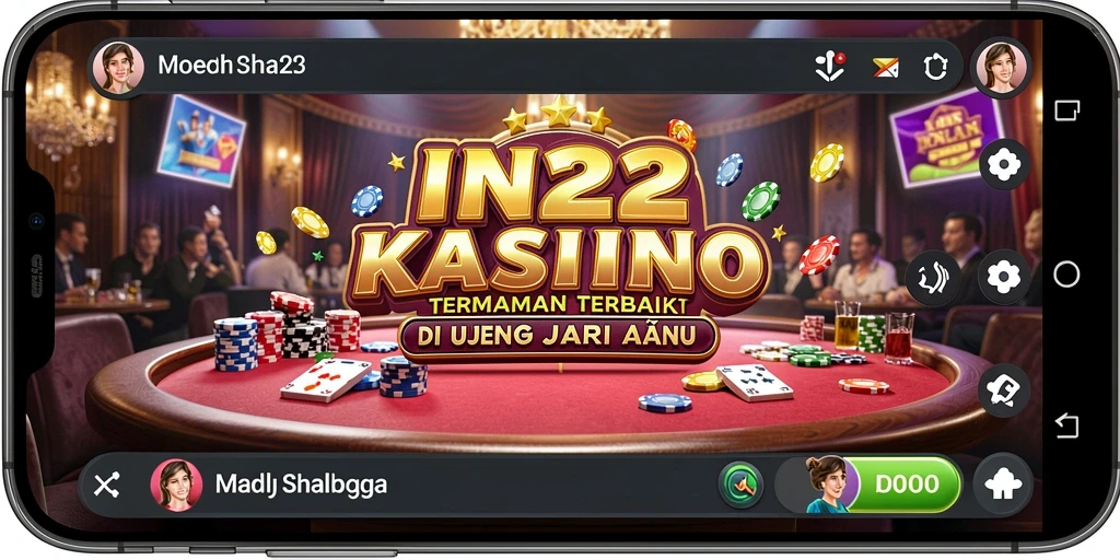 Screenshot gameplay IN22, menampilkan suasana Kasino yang mendebarkan.