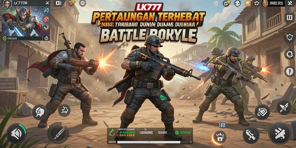 Gameplay seru dari LK777 dalam pertempuran Battle Royale.