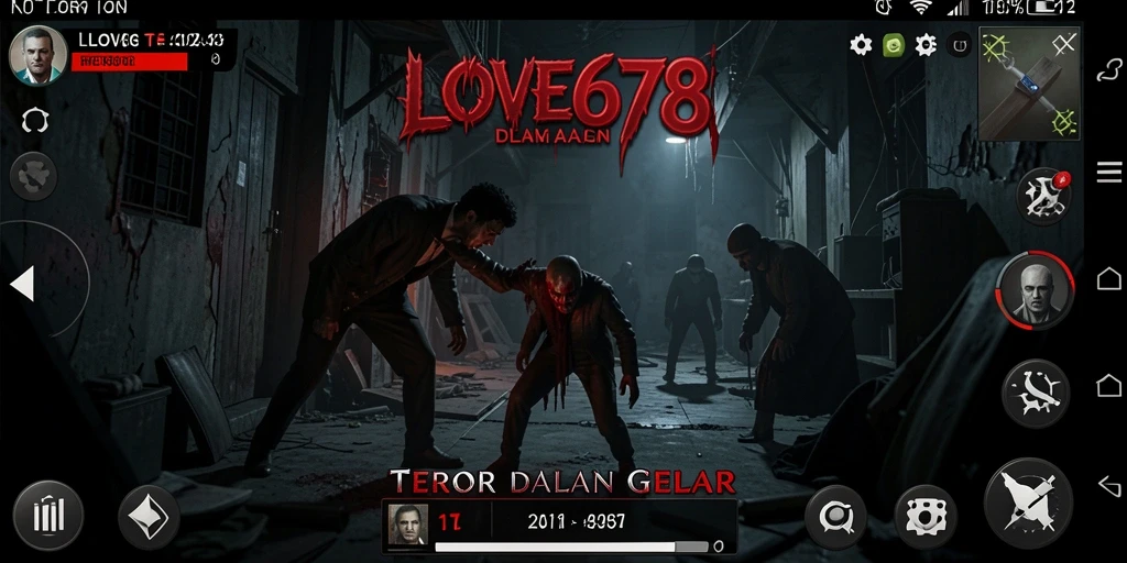 Gameplay LOVE678 yang menegangkan dengan suasana horor yang mencekam.