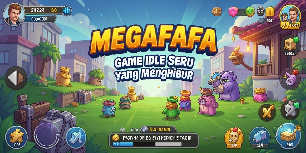 Gameplay seru MEGAFAFA dengan fitur Idle yang menarik.