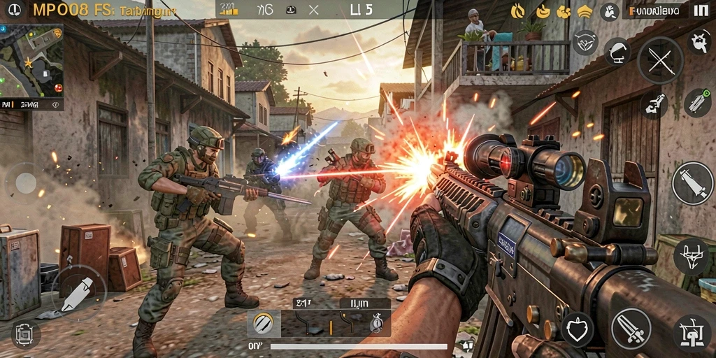 Tangkapan layar gameplay MPO08 yang mendebarkan dan intens.