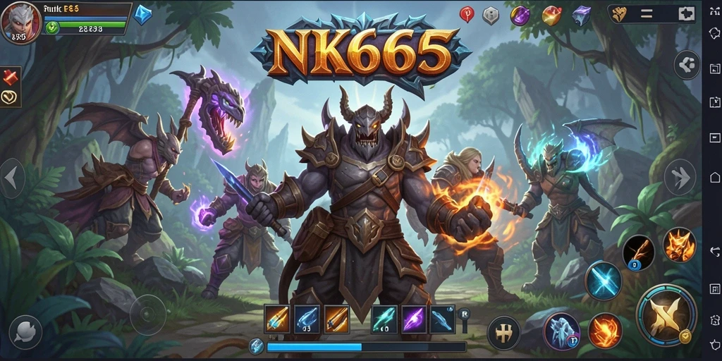 Tangkapan layar menunjukkan aksi mendebarkan dalam pertarungan RPG.