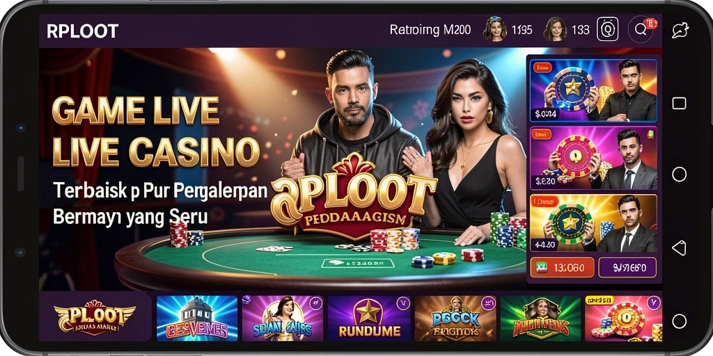 Tampilan gameplay Live Casino yang menarik di RPLOOT.