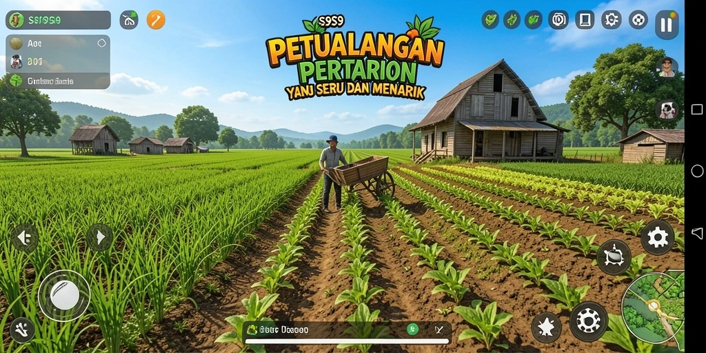 Gameplay yang menarik dengan aktivitas pertanian yang seru.