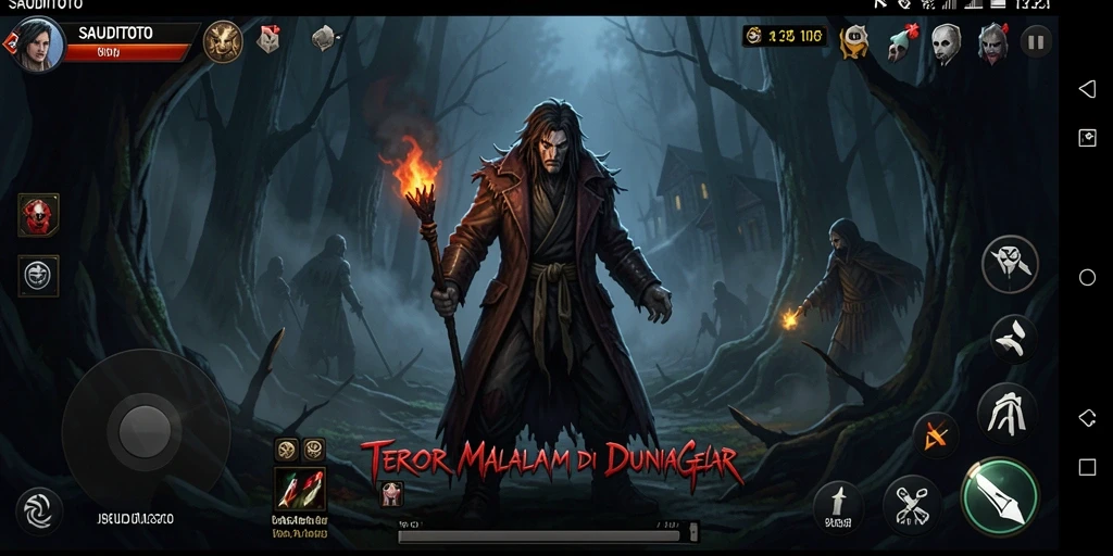 Tangkapan layar SAUDITOTO menampilkan suasana mencekam dalam gameplay horor.