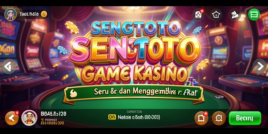 Tampilan gameplay yang mendebarkan dari SENGTOTO dengan suasana kasino.
