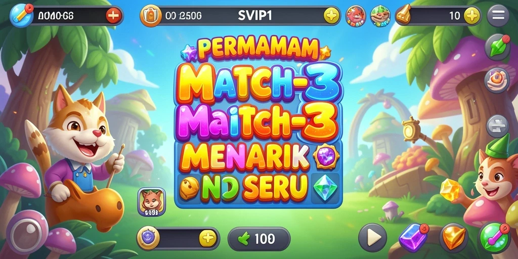 Tampilan gameplay seru dari SVIP1 yang penuh warna.